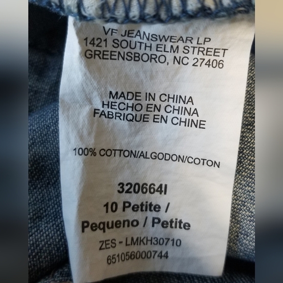 Lee Capri Jean Pants NWT. Light Stone. Size 10 Petite. Side Elastic Retail: $40. - Picture 7 of 9